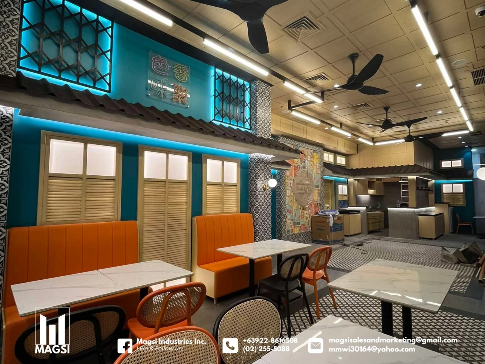 Interior seating and architectural details