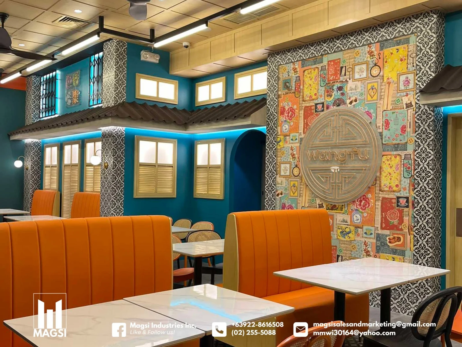 MAGSI supplied dining interior project photograph